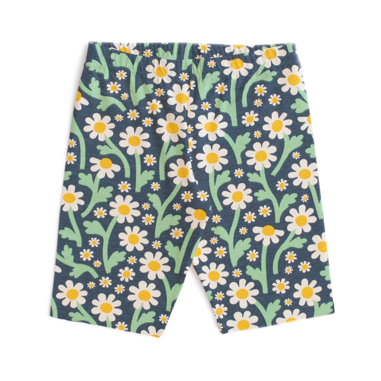 Bike Shorts - Bold Daisies Navy