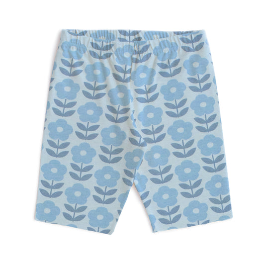 Bike Shorts - Danish Flowers Blue