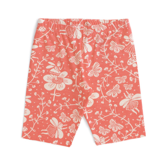 Bike Shorts - Fairies Coral