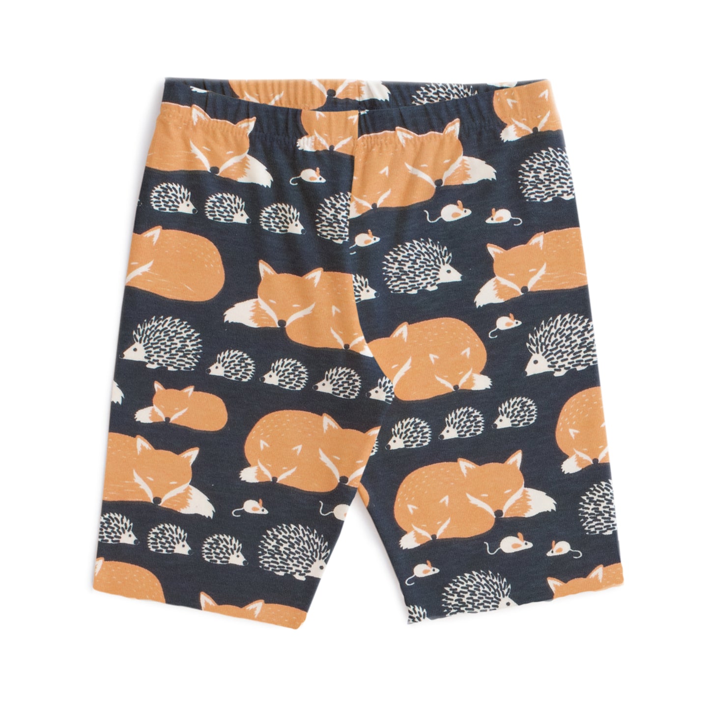 Bike Shorts - Foxes & Hedgehogs Night Sky