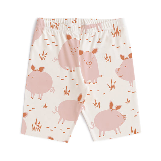 Bike Shorts - Pigs Pink