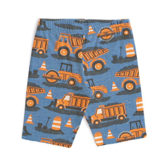 Bike Shorts - Roadwork Orange & Blue