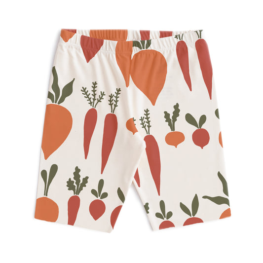 Bike Shorts - Root Vegetables Natural