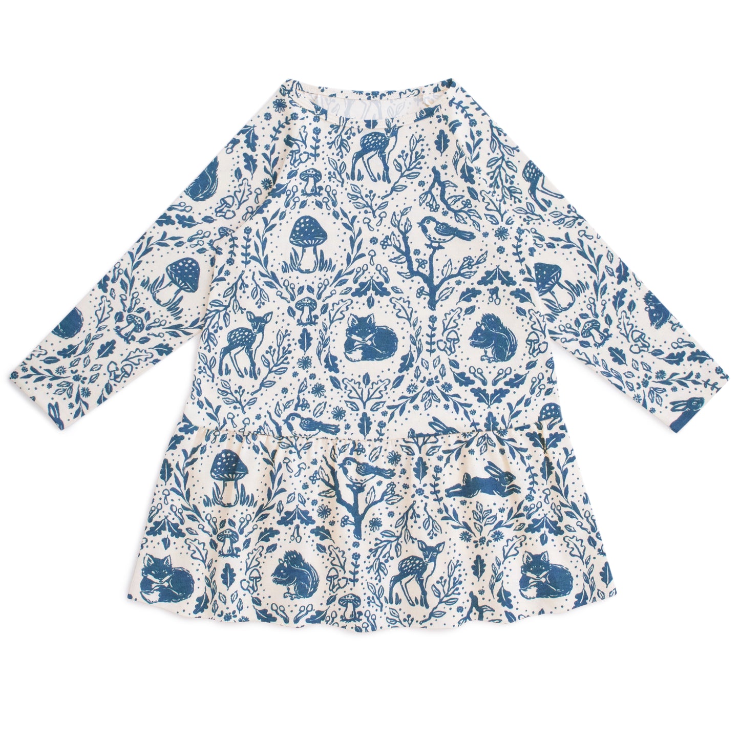 Chicago Dress - Animal Tapestry Delft Blue