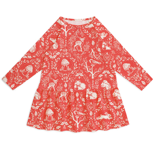 Chicago Dress - Animal Tapestry Red
