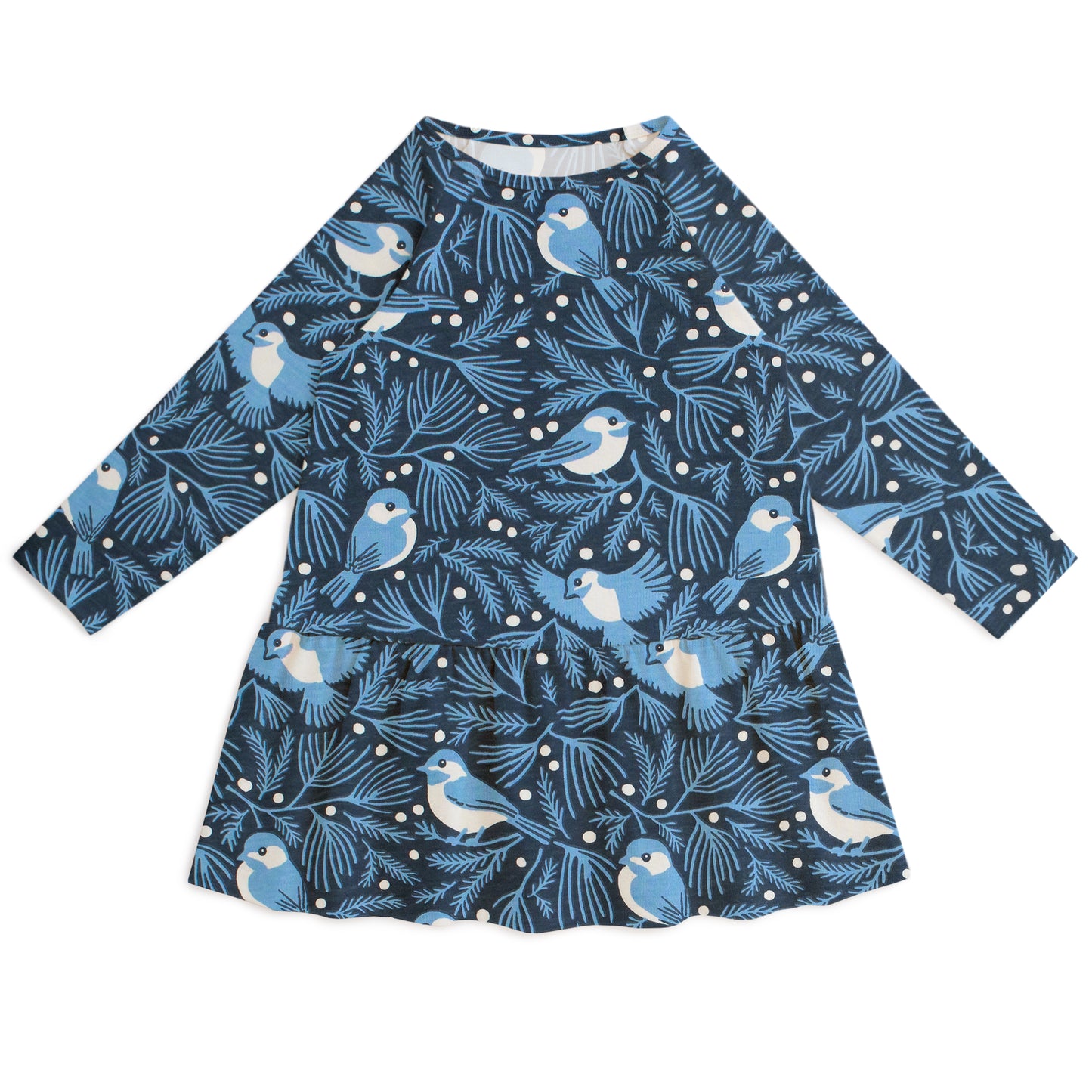 Chicago Dress - Chickadees Navy & Blue