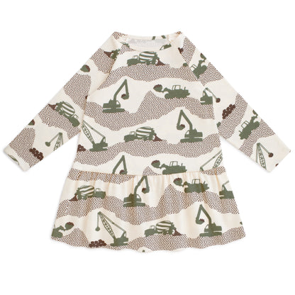 Chicago Dress - Construction Forest Green