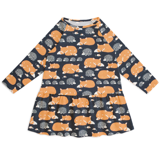 Chicago Dress - Foxes & Hedgehogs Night Sky