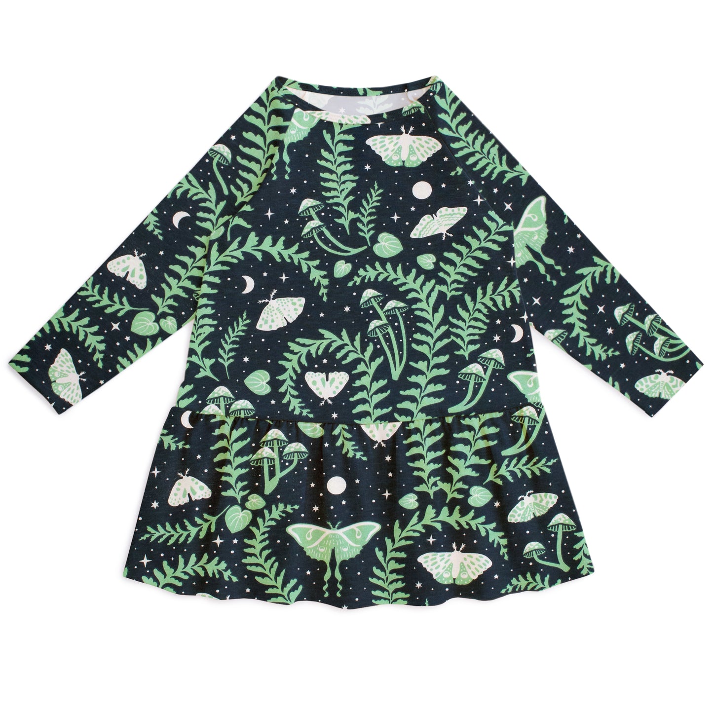 Chicago Dress - Luna Moths Night Sky