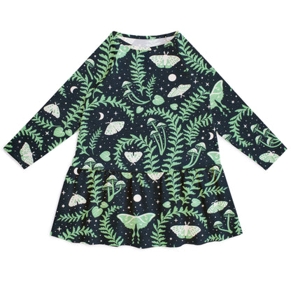 Chicago Dress - Luna Moths Night Sky
