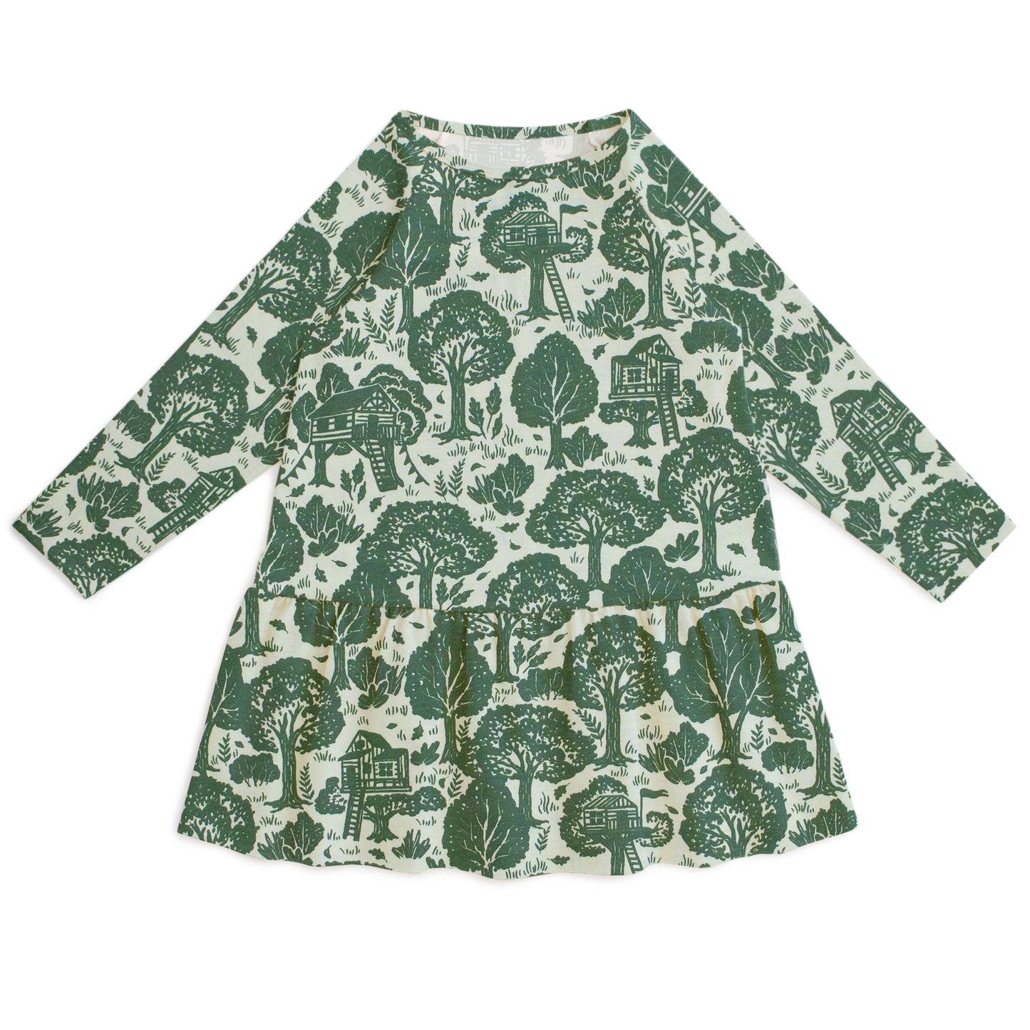 Chicago Dress - Treehouses Green
