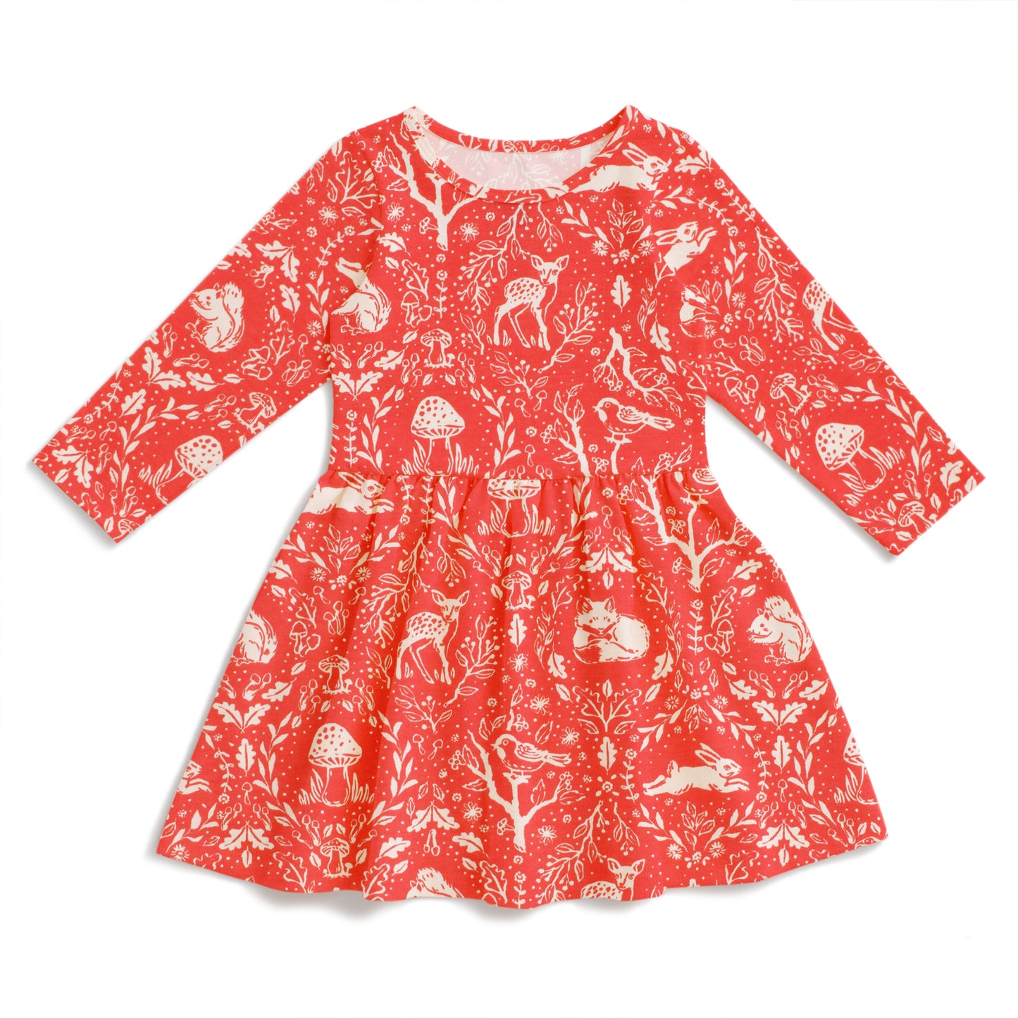 Calgary Dress - Animal Tapestry Red