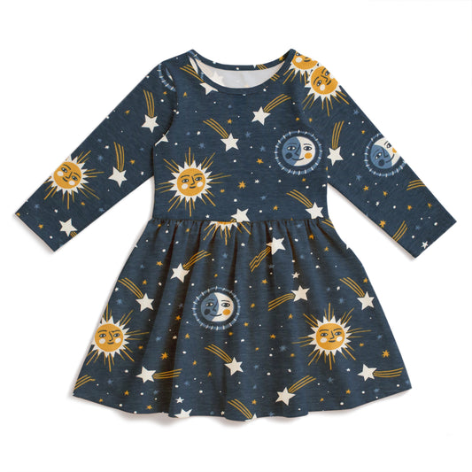Calgary Dress - Celestial Navy