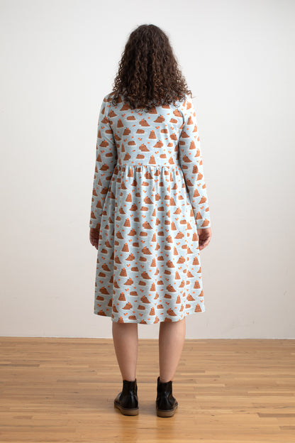 Copenhagen Dress - Capybaras Blue