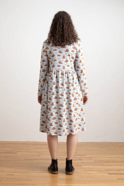 Copenhagen Dress - Capybaras Blue