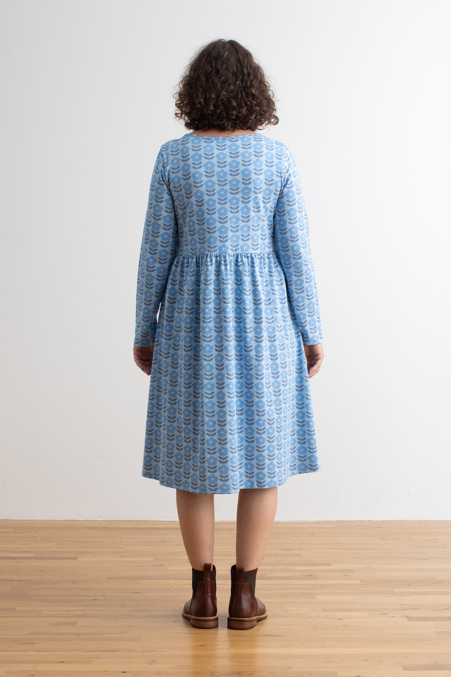 Copenhagen Dress - Danish Flowers Blue