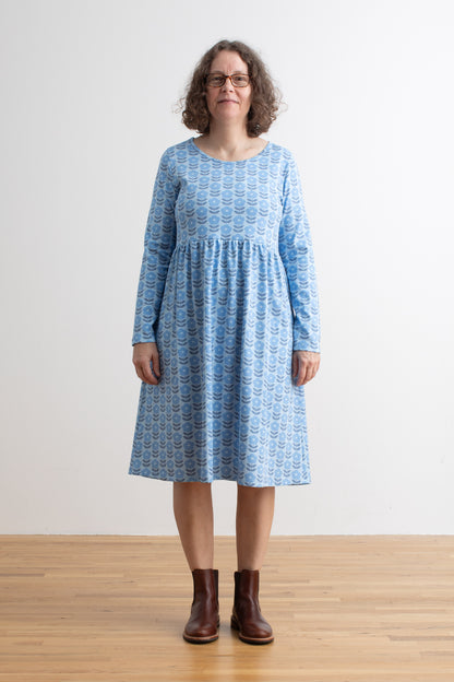 Copenhagen Dress - Danish Flowers Blue