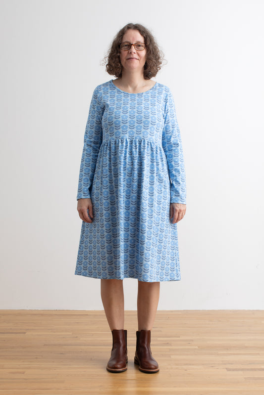 Copenhagen Dress - Danish Flowers Blue
