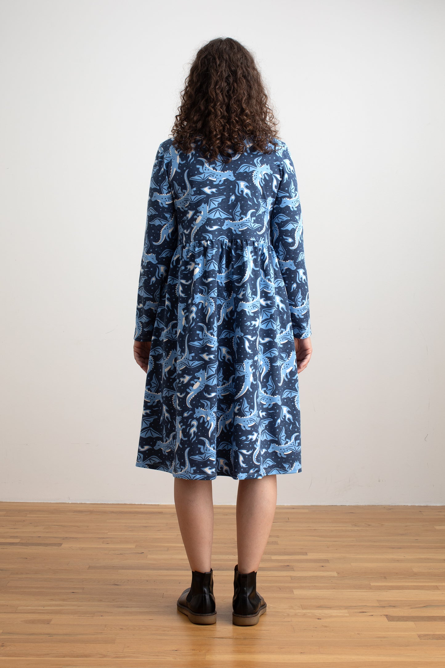 Copenhagen Dress - Dragons Navy