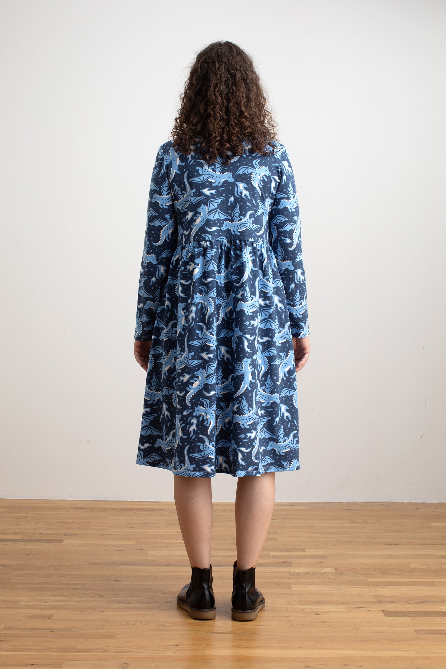 Copenhagen Dress - Dragons Navy