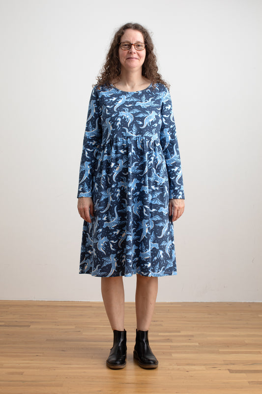 winter woman dress products Women's Merino Wool Straight PUFFY SLEEVES How To Wear A Formal