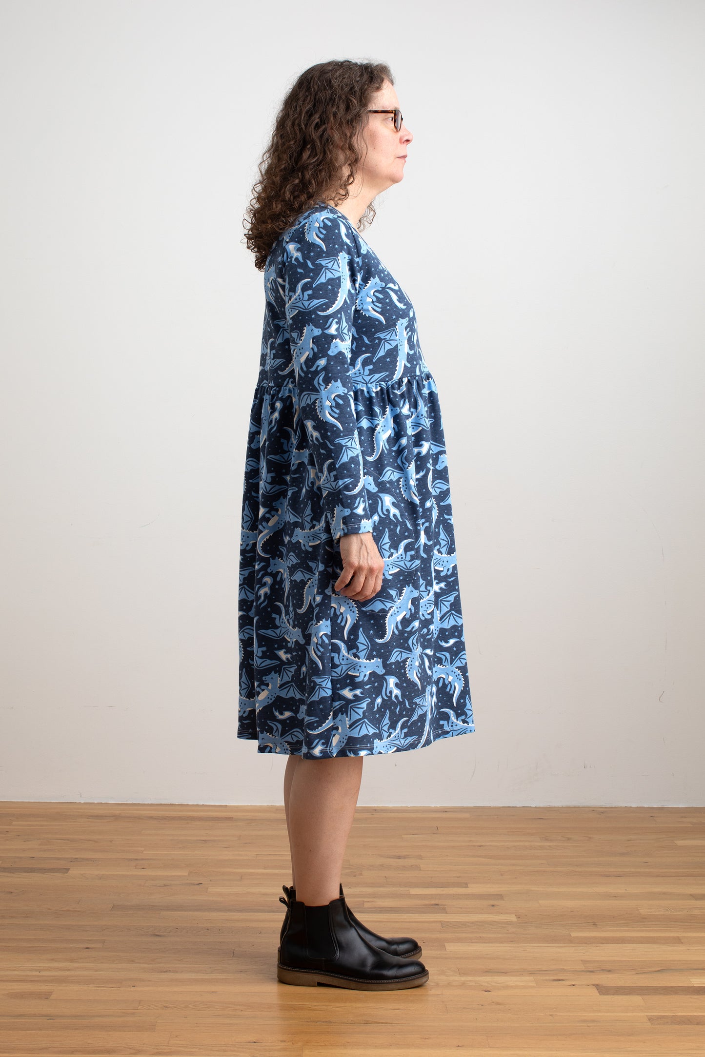 Copenhagen Dress - Dragons Navy