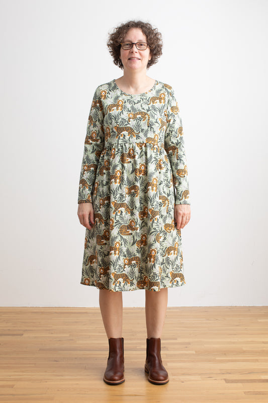 Copenhagen Dress - Dreaming Tigers Green