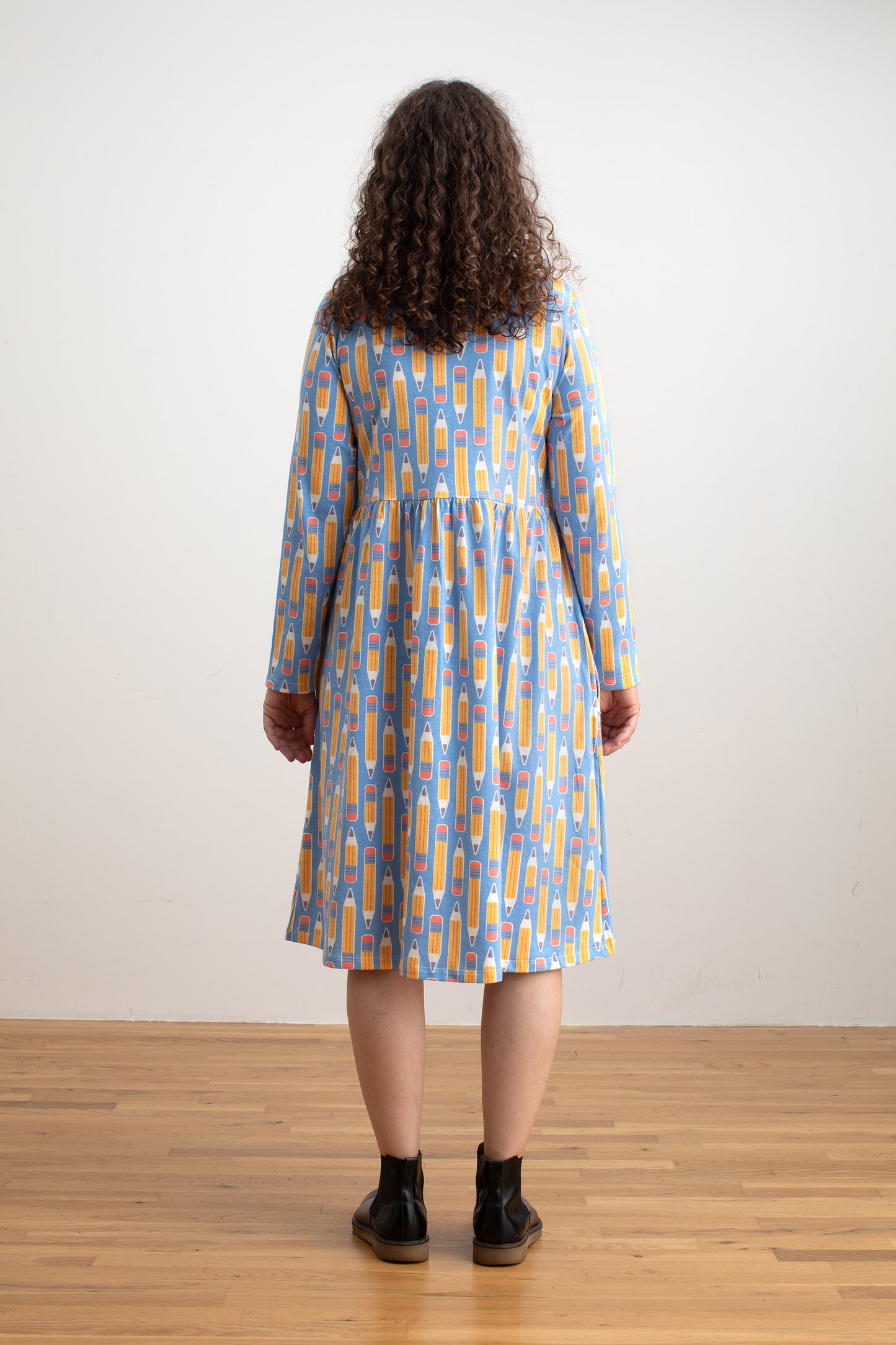 Copenhagen Dress - Pencils Blue