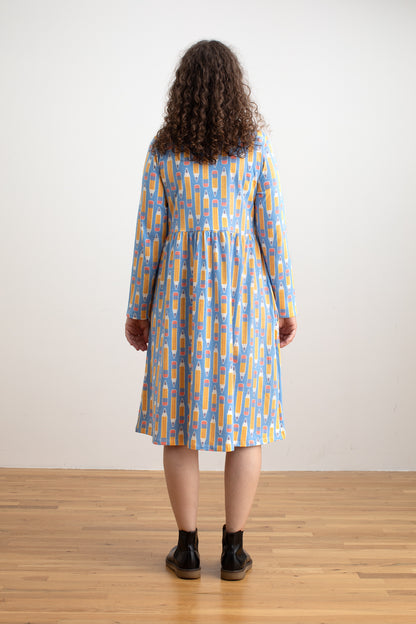 Copenhagen Dress - Pencils Blue