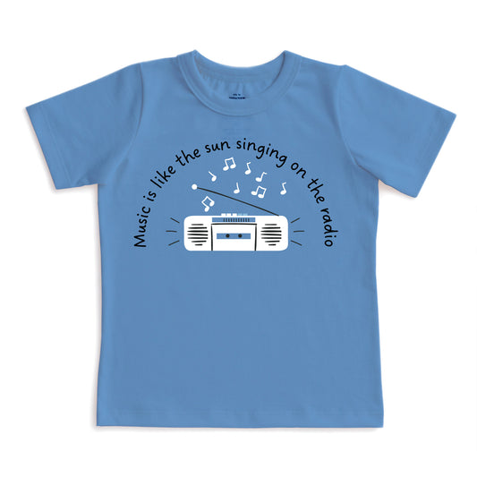 Short-Sleeve GRAPHIC Tee - Radio Lake Blue