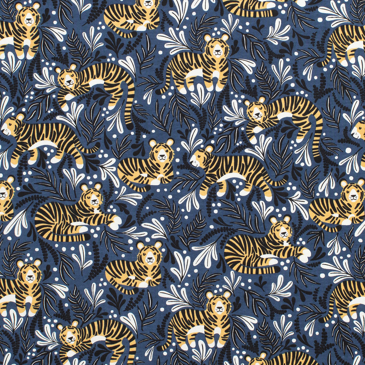 Footed Romper - Dreaming Tigers Navy
