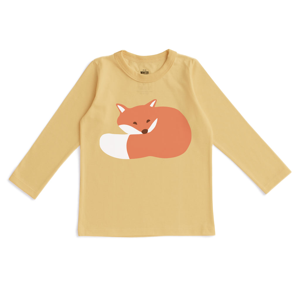 Long-Sleeve GRAPHIC Tee - Fox Yellow