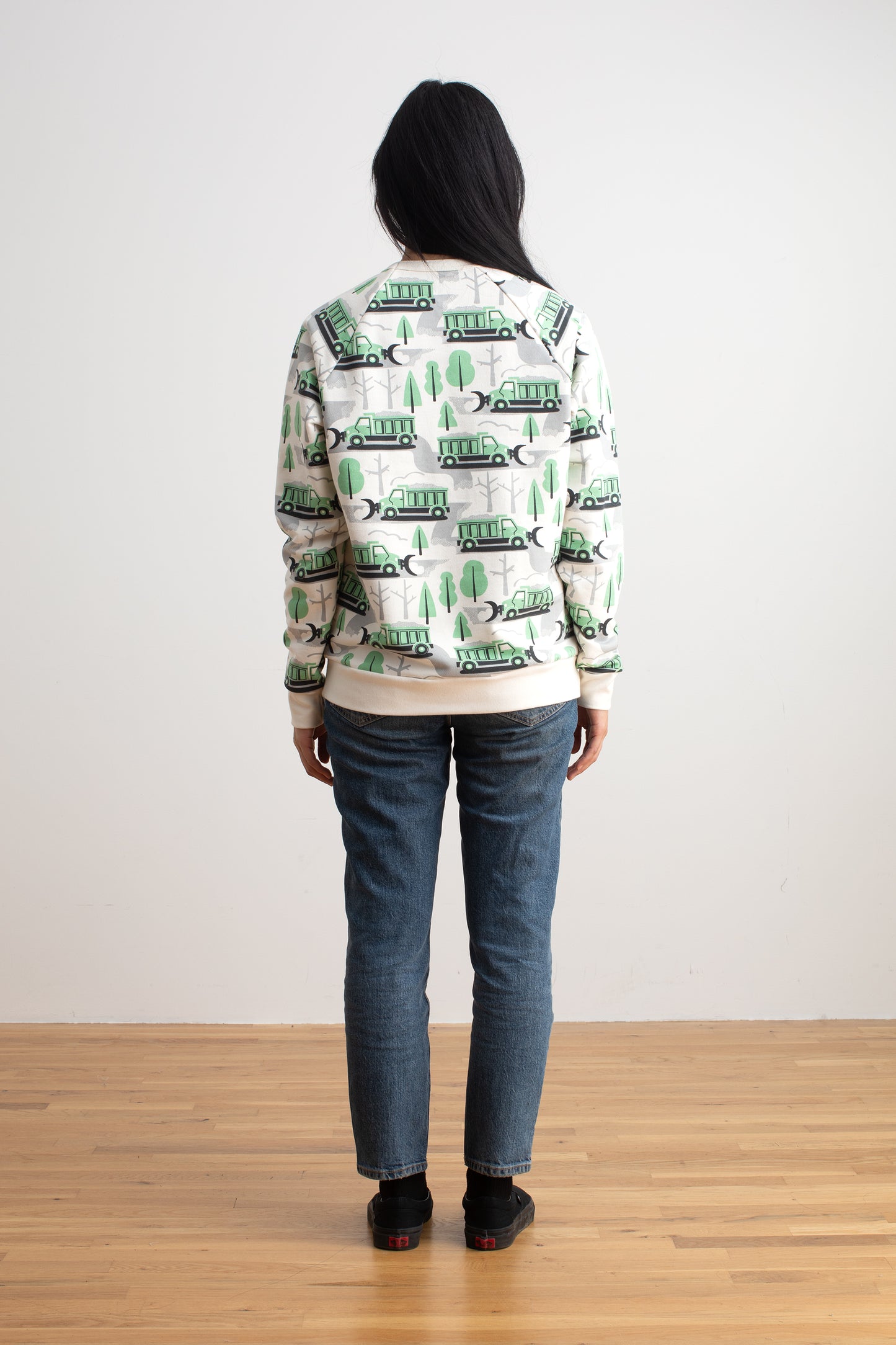 Adult Sweatshirt - Snow Plows Green