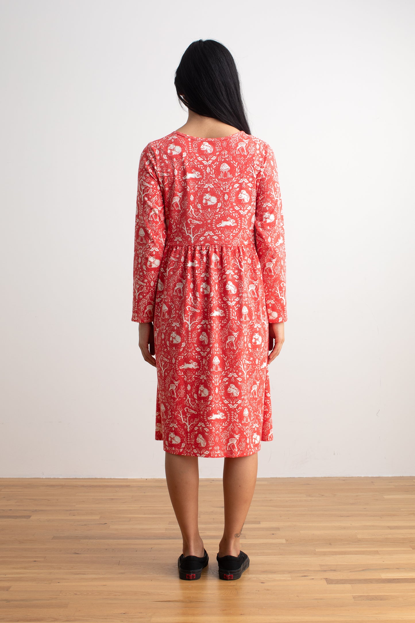 Copenhagen Dress - Animal Tapestry Red