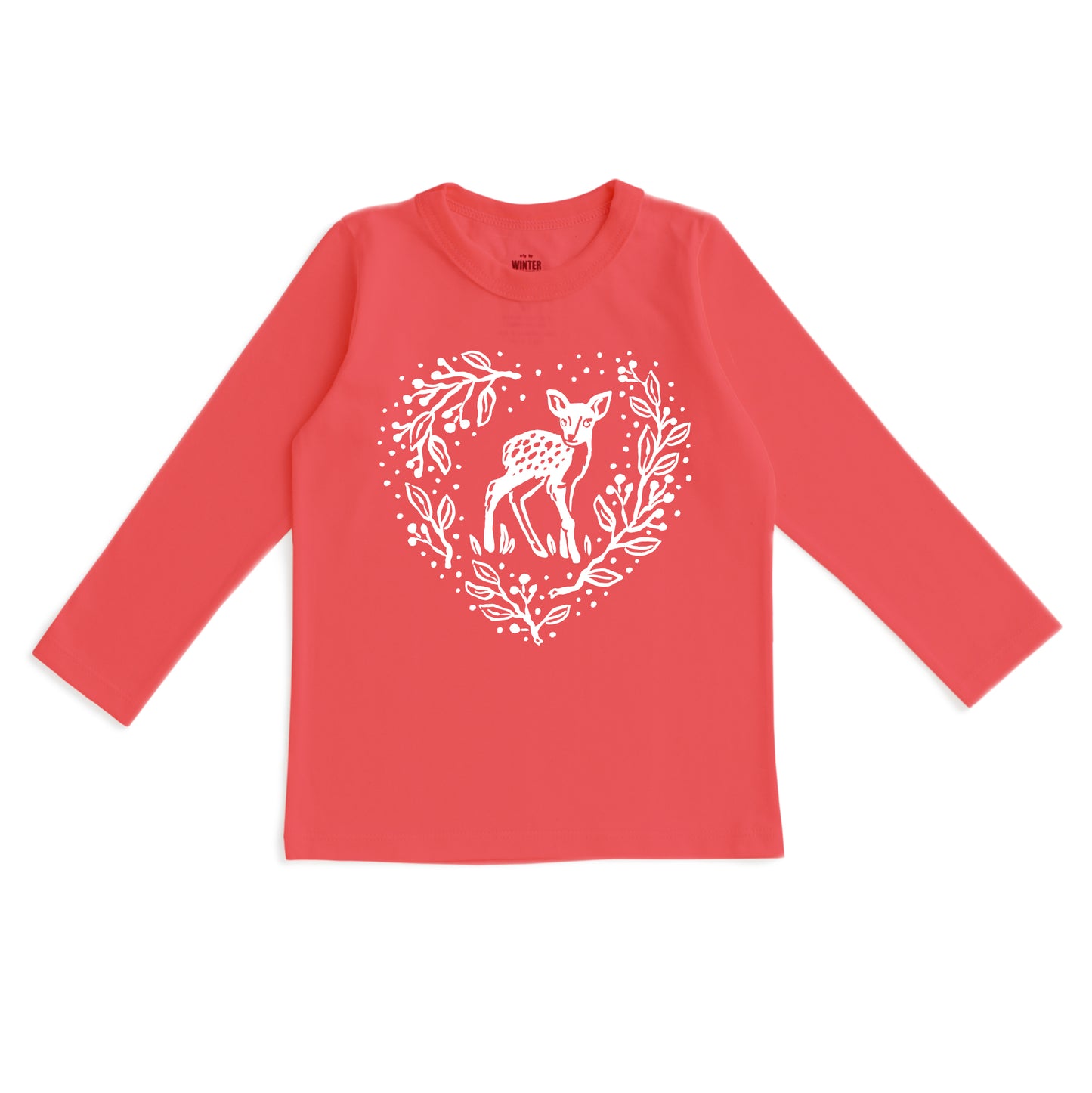 Long-Sleeve GRAPHIC Tee - Fawn Coral