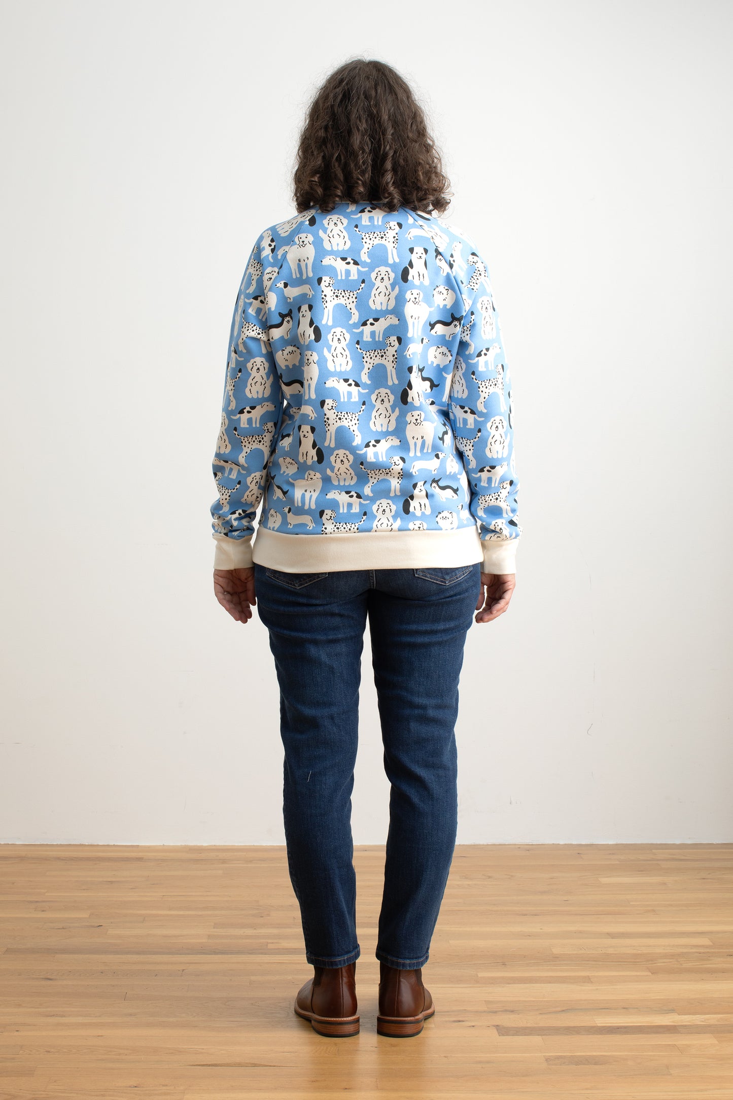 Adult Sweatshirt - Dog Parade Blue