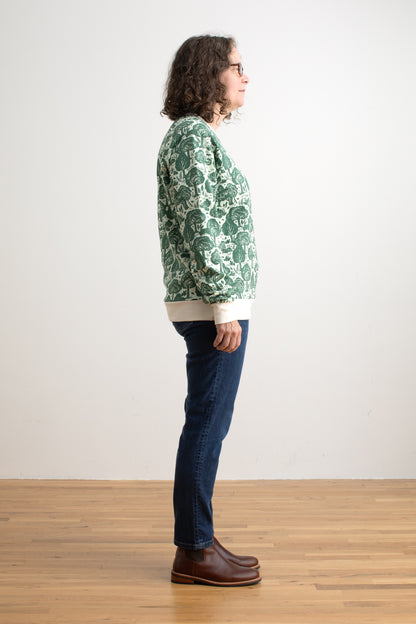 Adult Sweatshirt - Treehouses Green