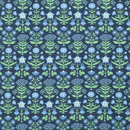 Harem Pants - Blockprint Floral Blue & Green