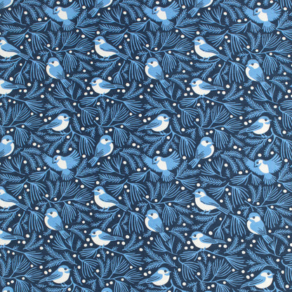 Hoodie - Chickadees Navy & Blue