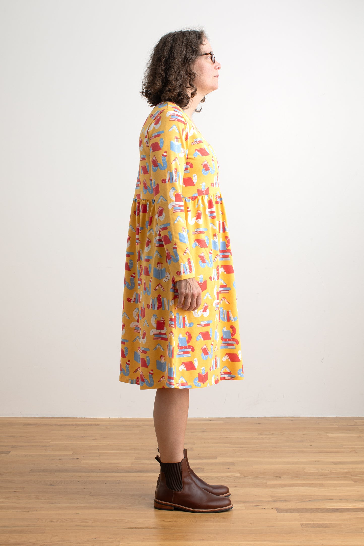 Copenhagen Dress - Bookworms Yellow