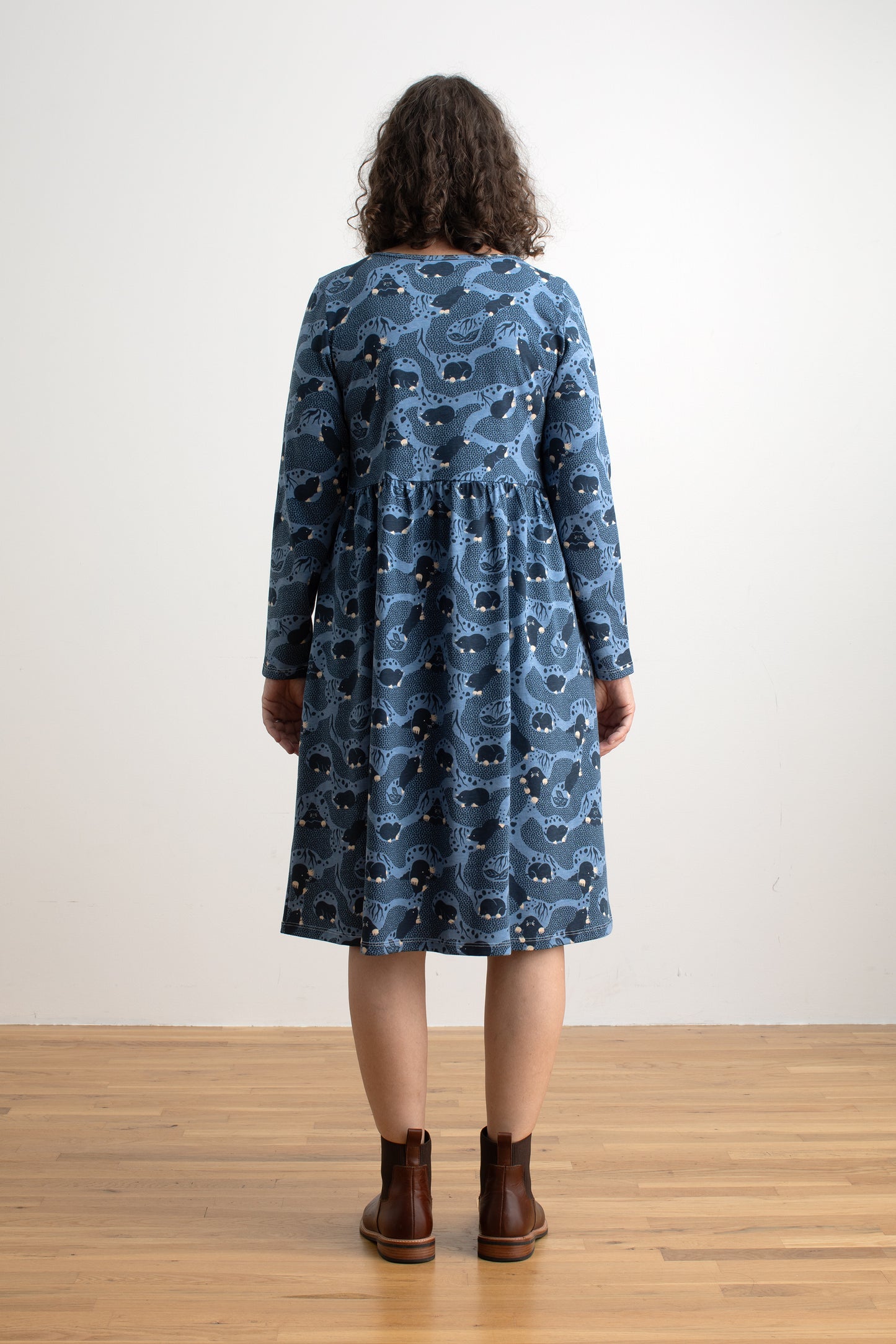 Copenhagen Dress - Moles Blue
