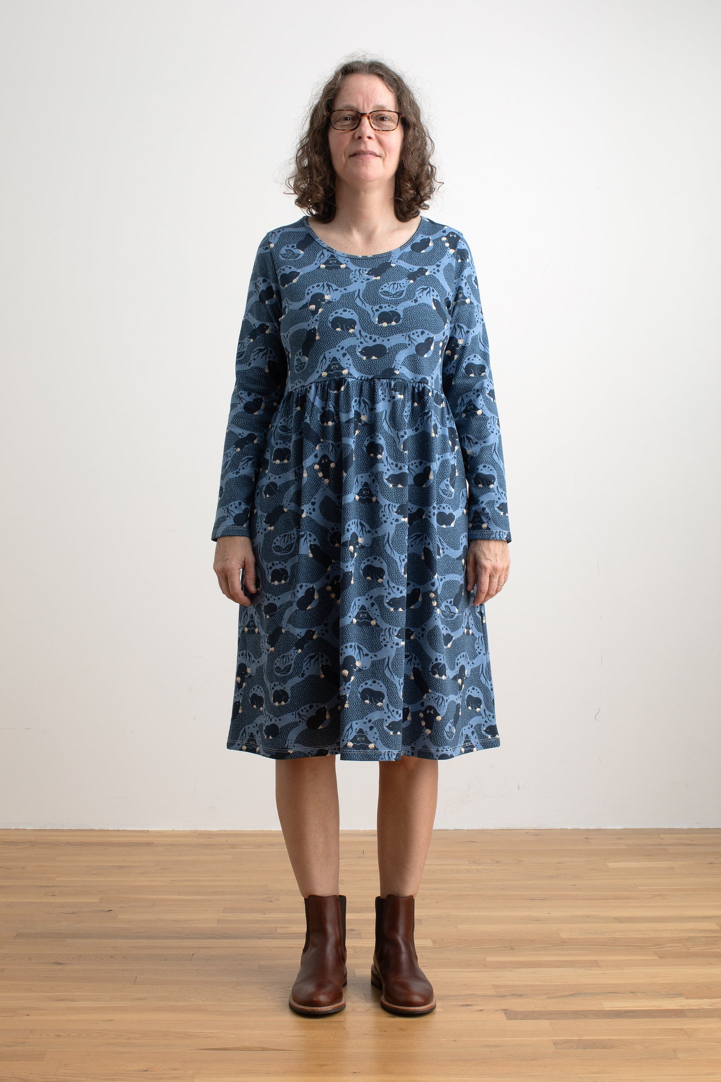 Copenhagen Dress - Moles Blue