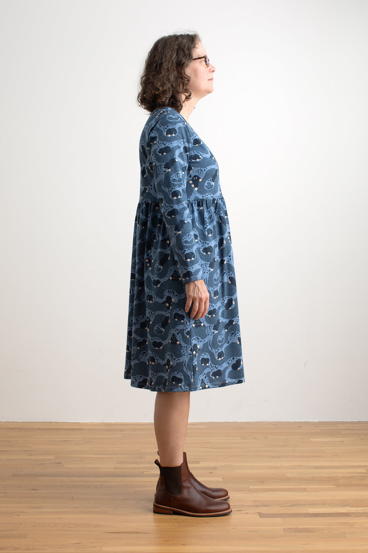 Copenhagen Dress - Moles Blue