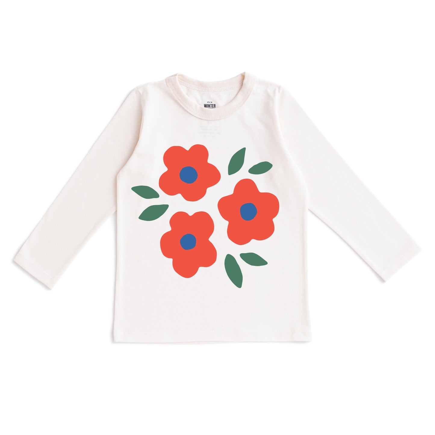 Long-Sleeve GRAPHIC Tee - Blooms Natural