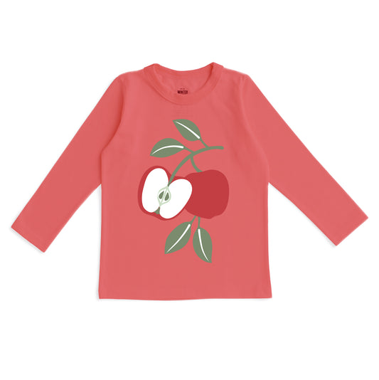 Long-Sleeve GRAPHIC Tee - Apple Scarlet Red