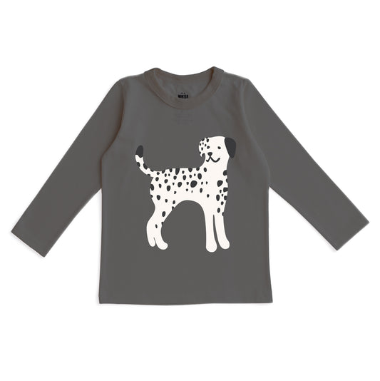 Long-Sleeve GRAPHIC Tee - Dalmation Charcoal