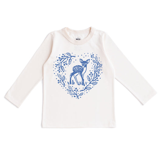 Long-Sleeve GRAPHIC Tee - Fawn Natural