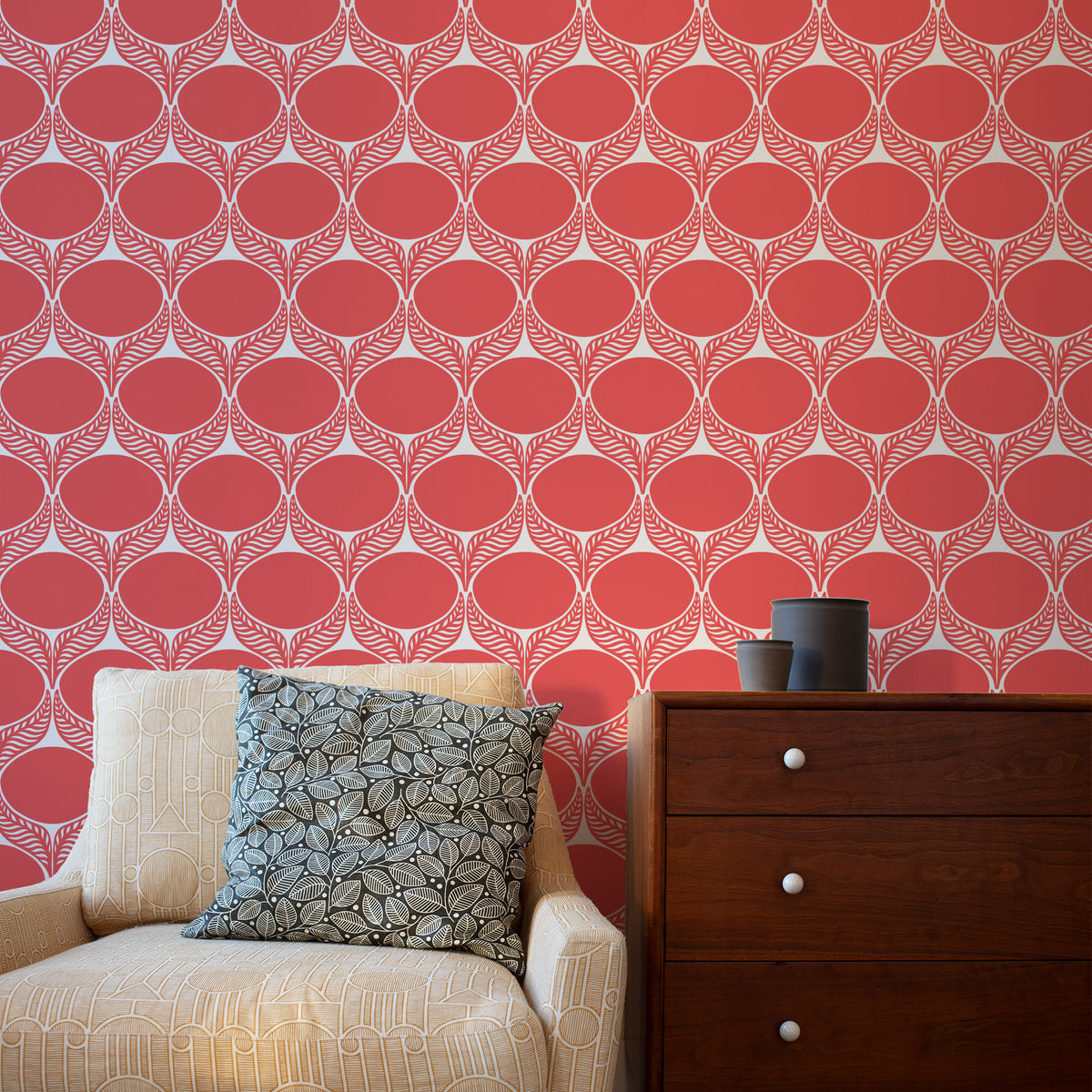 Wallpaper - June Leaf Coral