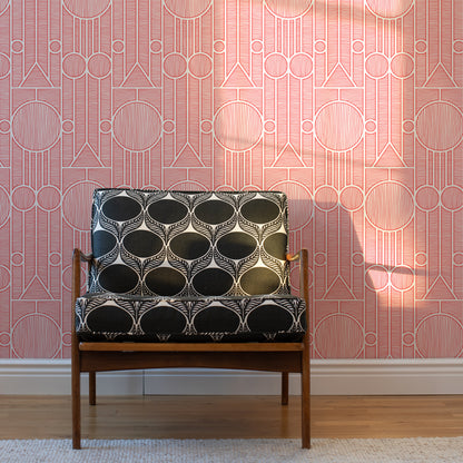 Wallpaper - Vienna Coral