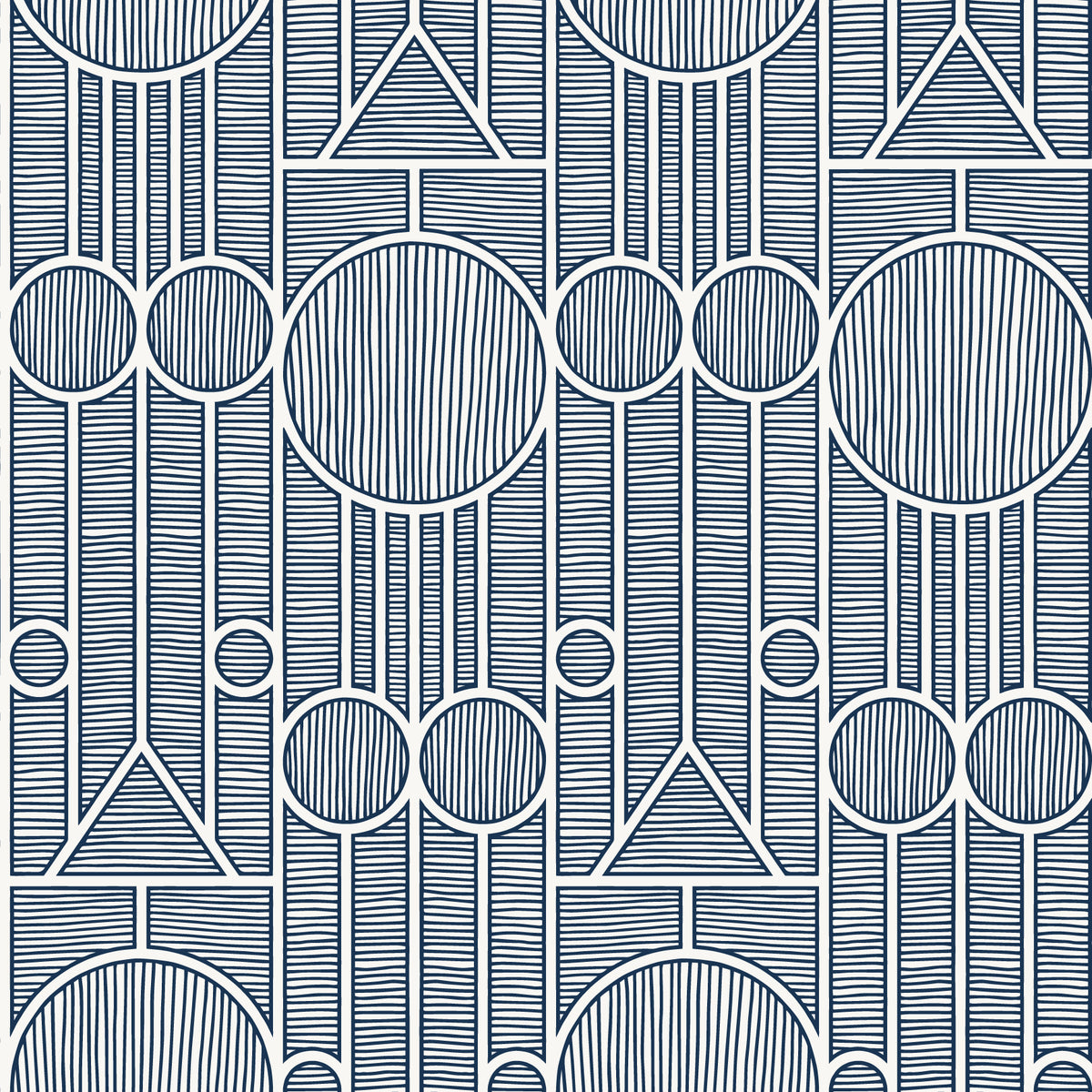 Wallpaper - Vienna Navy